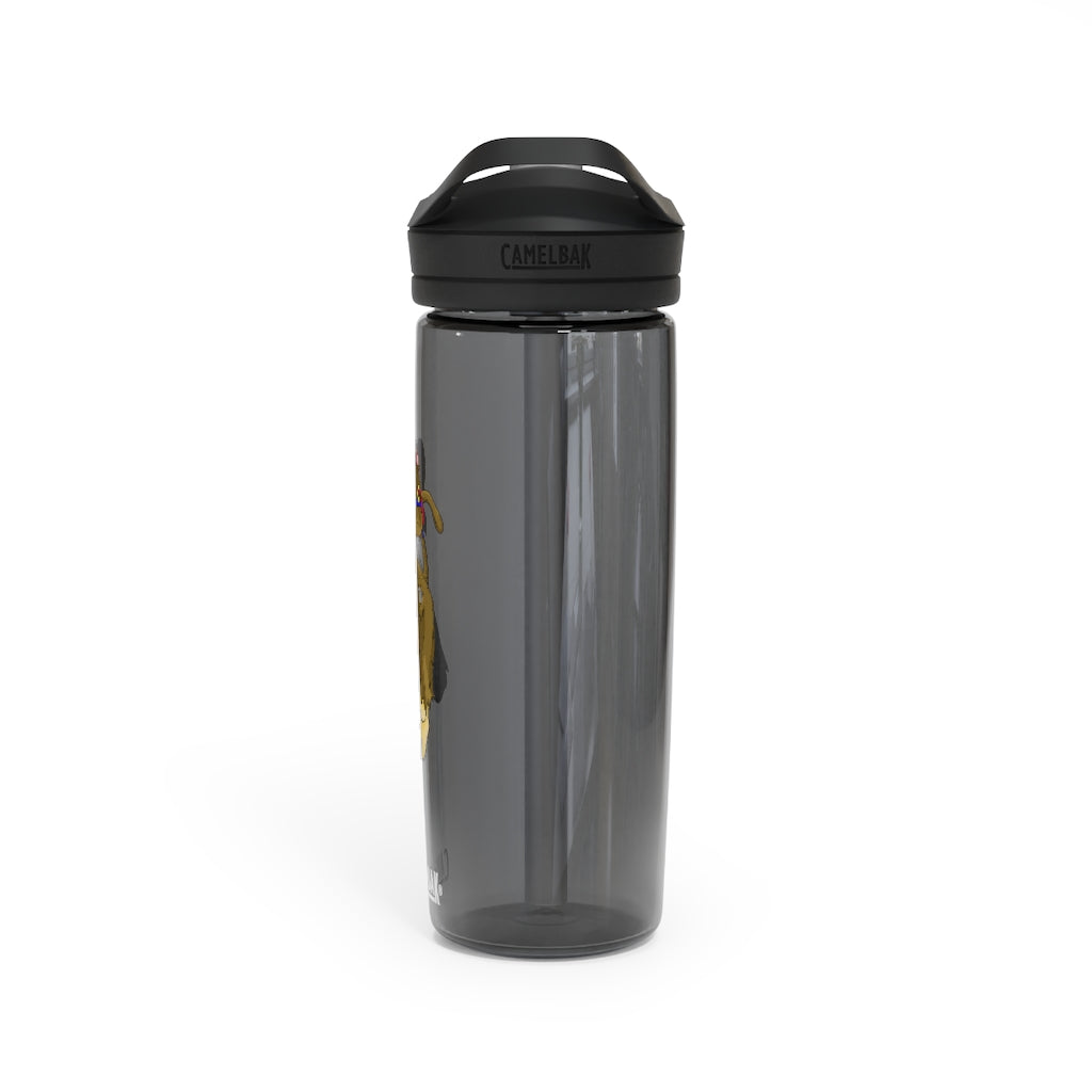 Moonki CamelBak Eddy® Water Bottle in 20oz and 25oz sizes, showcasing its durable Tritan™ material and spill-proof design.